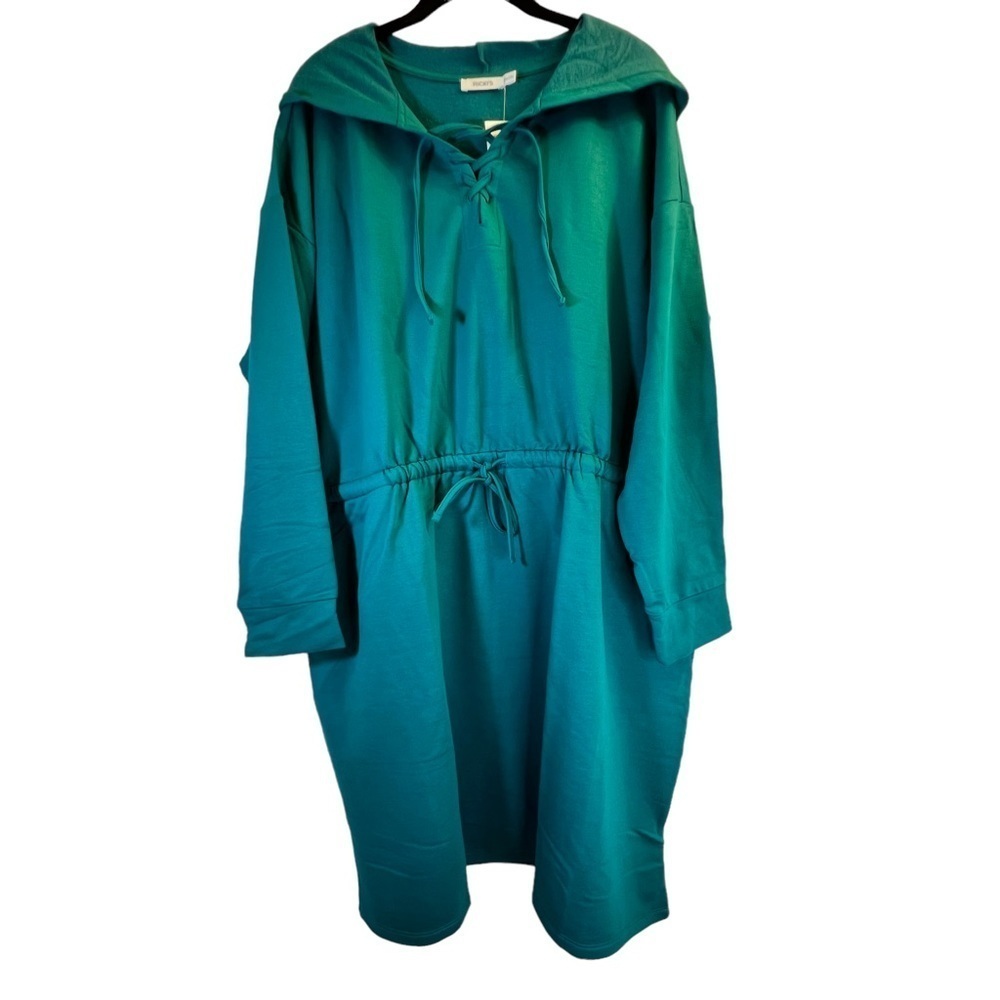 Ricki’s Women's Dress XL Green Hooded Lace-Up Lounge